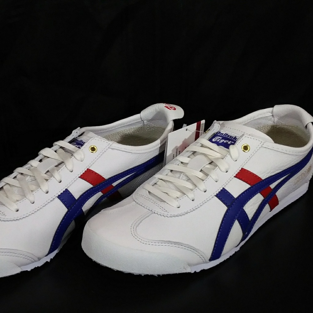 NIB! Onitsuka Tiger Mexico 66 Wht/Drk Blue Unisex - Picture 5 of 8